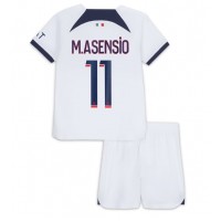 Dječji Nogometni Dres Paris Saint-Germain Marco Asensio #11 Gostujuci 2023-24 Kratak Rukav (+ Kratke hlače)